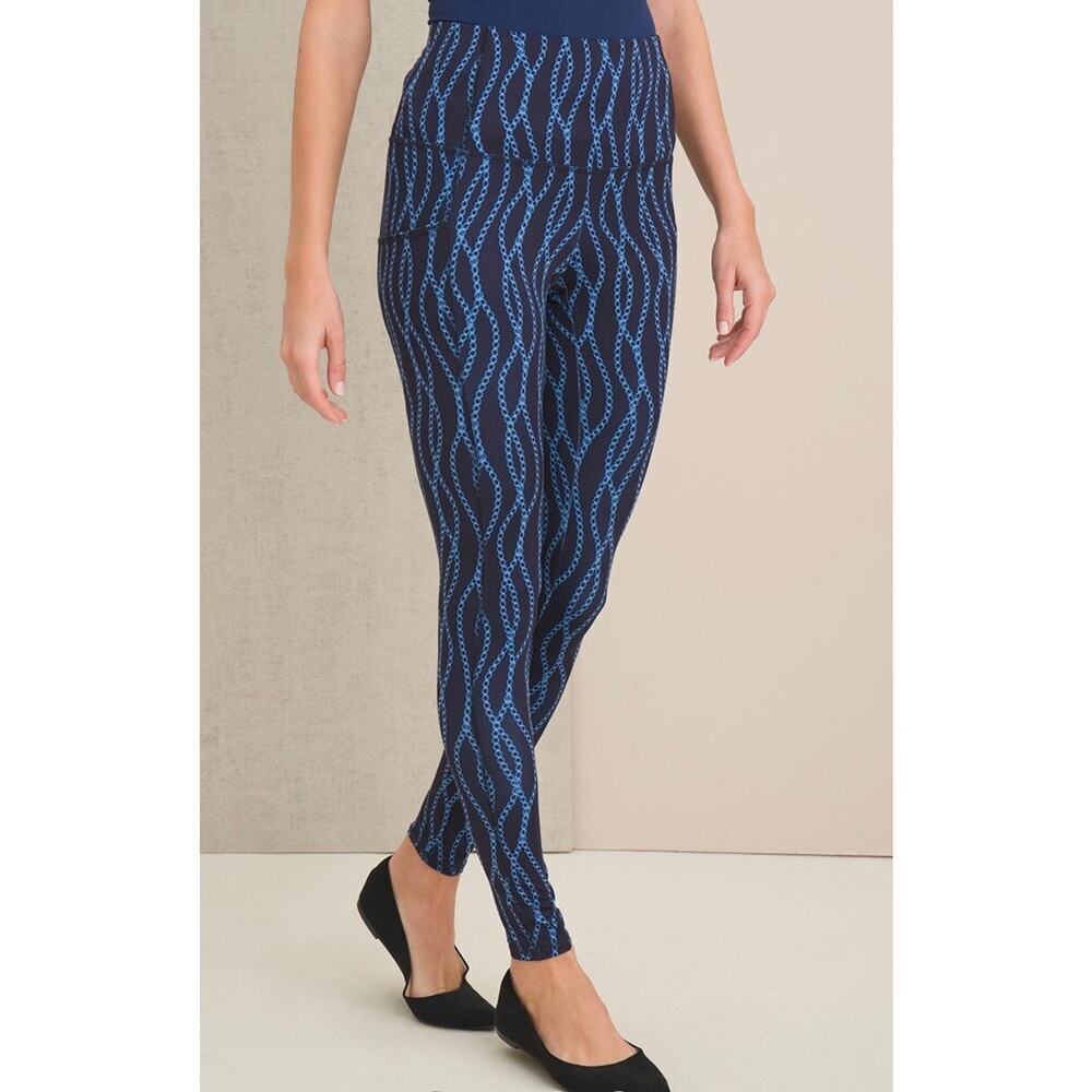 Chico’s women’s NWT’s Zenergy So Slimming wave Pocket leggings. Size large - Picture 3 of 8